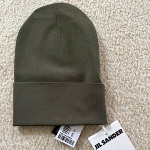 NWT Jil Sander turn-up ribbed bucket hat